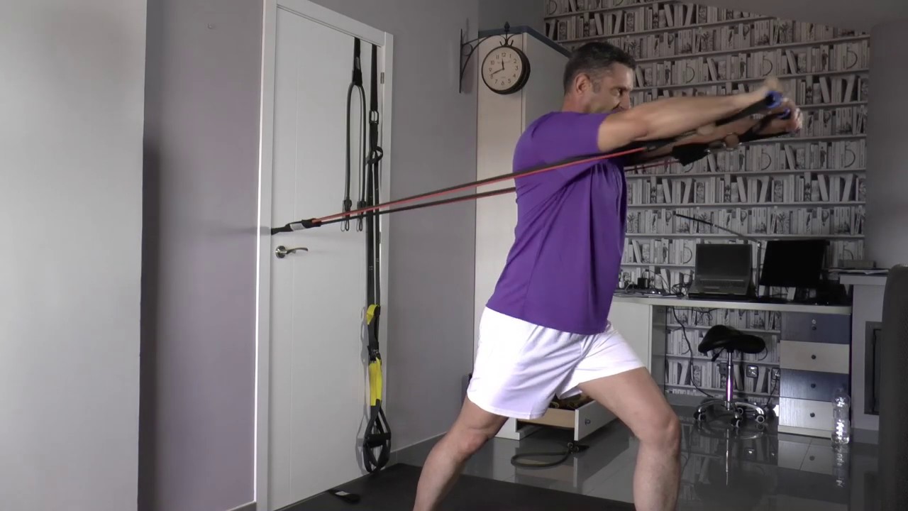 Exercices pectoraux avec élastiques (développé, écartés, développé incliné) * Sport Chez Soi