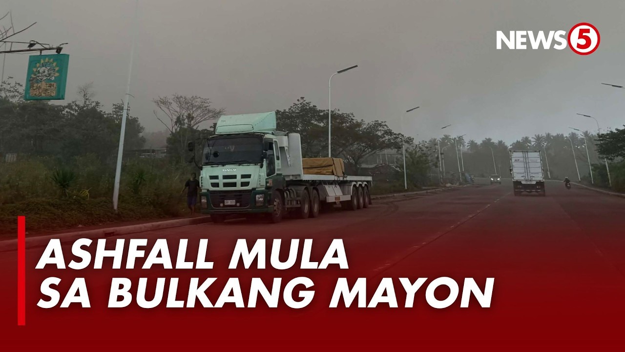 Ashfall, naranasan sa Camalig, Albay dahil sa pag aalburoto ng Bulkang Mayon