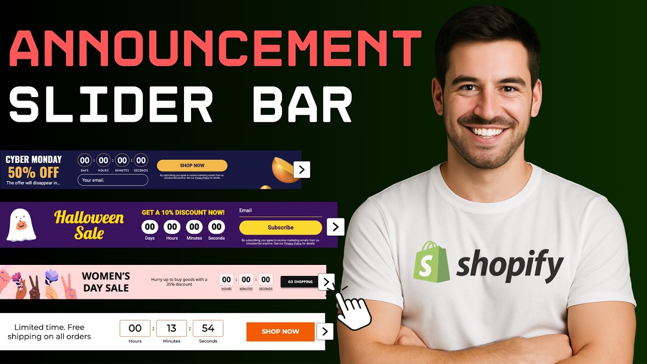 How to Add Announcement Slider Bar in Shopify [STEP BY STEP]