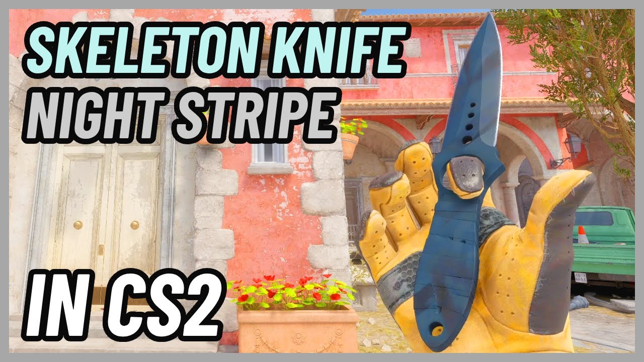 ★ CS2 Skeleton Knife Night Stripe | CS2 Knife In-Game Showcase [4K]