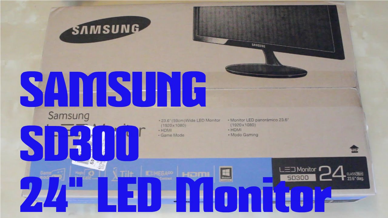 Unboxing: Samsung SD300 Series S24D300HL 23.6-Inch Screen LED-lit Monitor