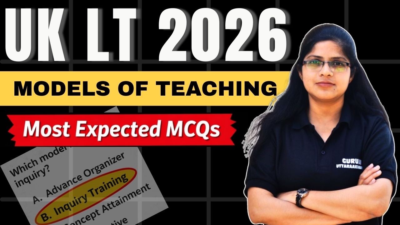 UK LT Exam 2026 | Class 22 | MCQ's on Models’s of Teaching | Megha Jaiswal | #ukltgrade #uklt2026