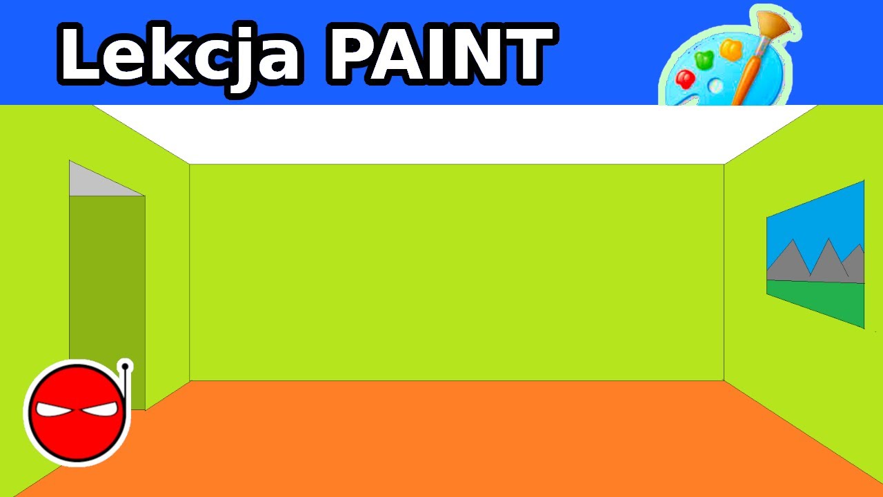 Paint - Mój pokój  Lekcja informatyki dla szkoły Podstawowej | Łukasz Jurek UCZY Jak rysować w PAINT
