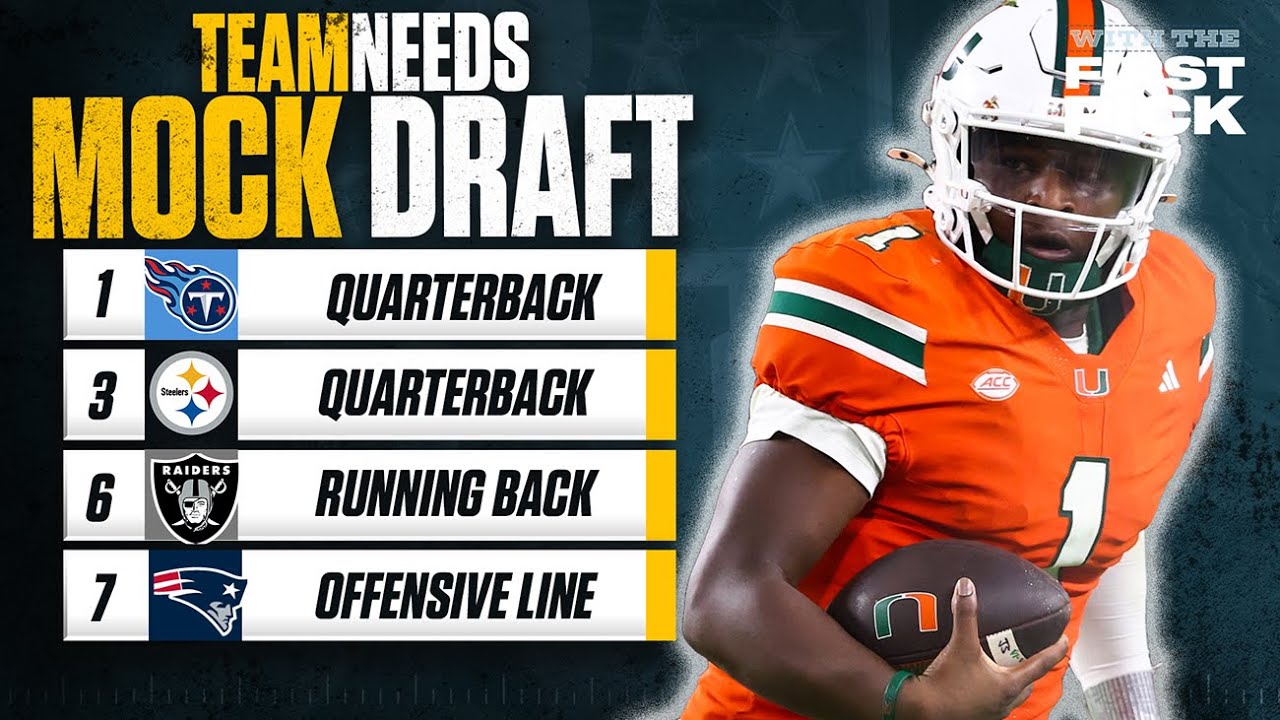 2025 NFL Team Needs Draft - Drafting the BIGGEST NEEDS for EVERY NFL Team
