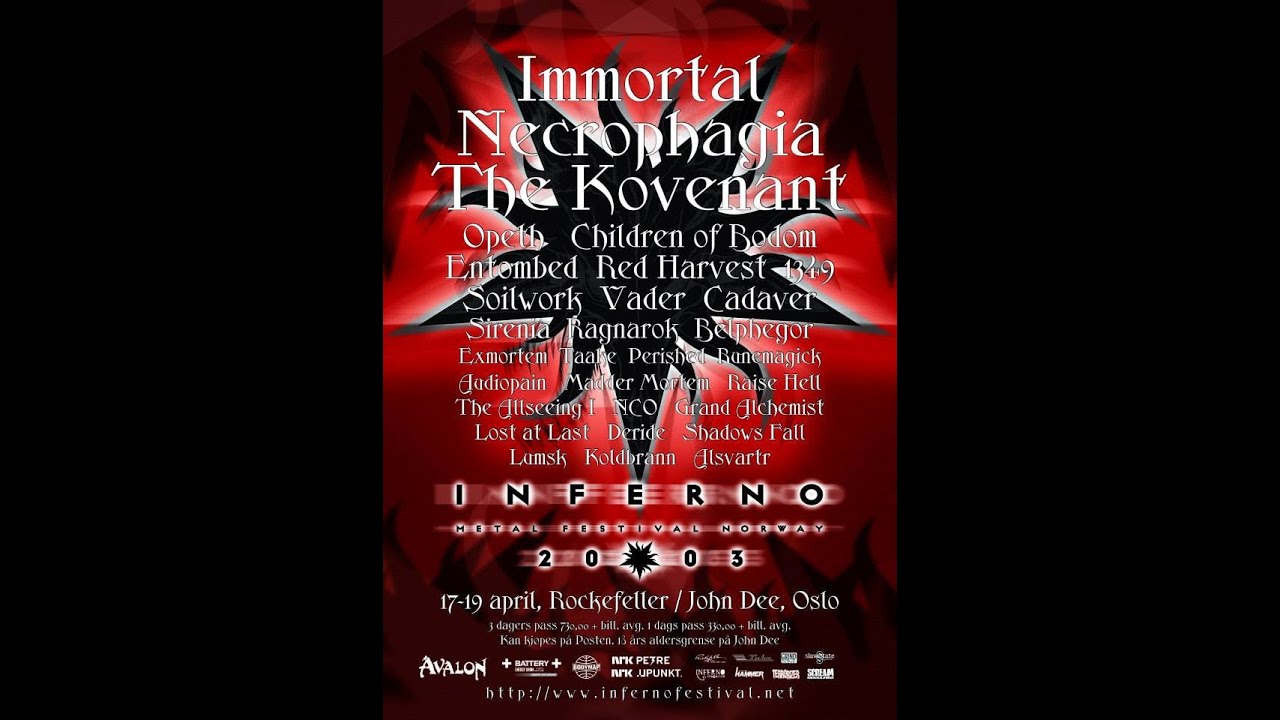 Inferno Metal Festival 2003 - Live & interviews  (Taake, Immortal, Opeth +++)