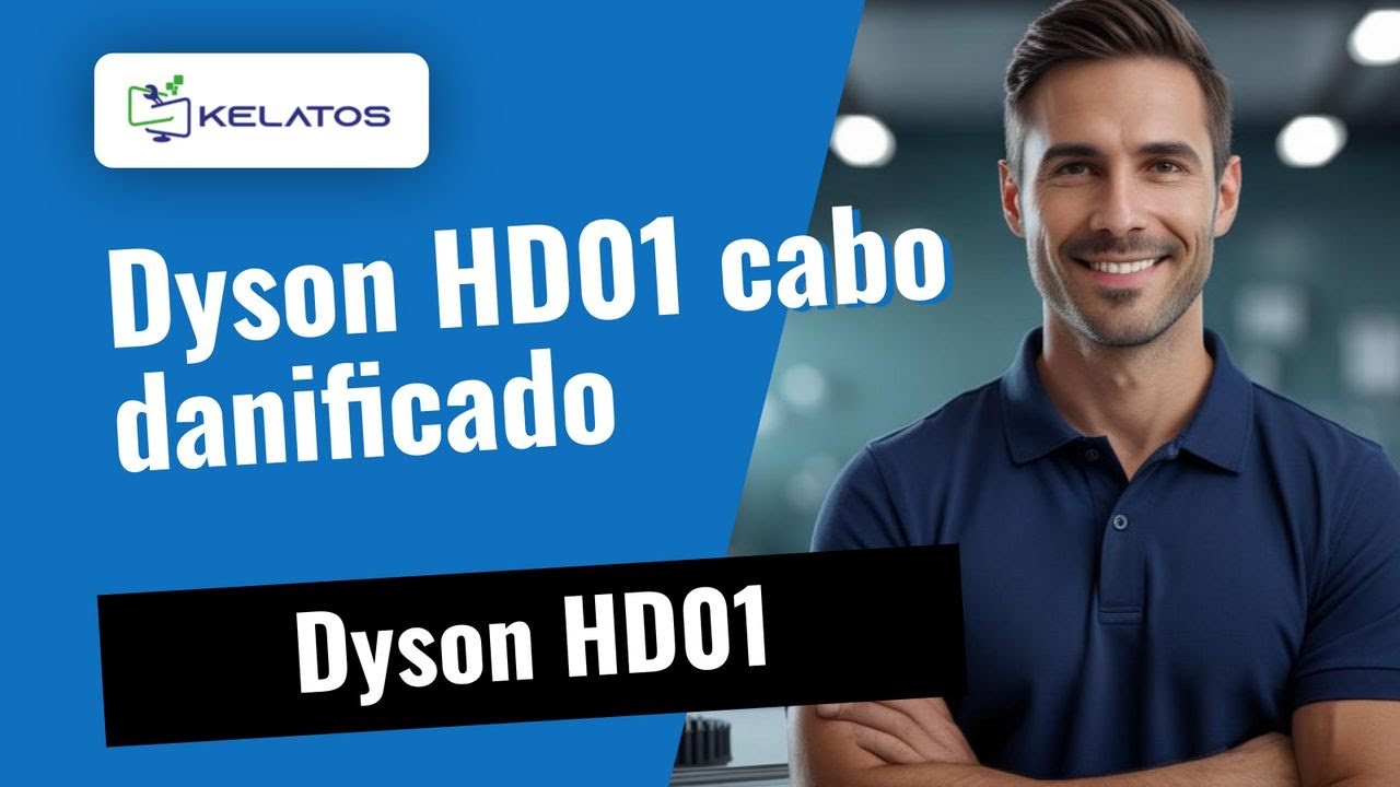 Aspirador Dyson HD01 cabo danificado, substituição do cabo 🔌