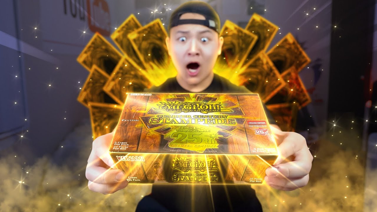 OPENING NEW YU-GI-OH! QUARTER CENTURY STAMPEDE GOD SET!