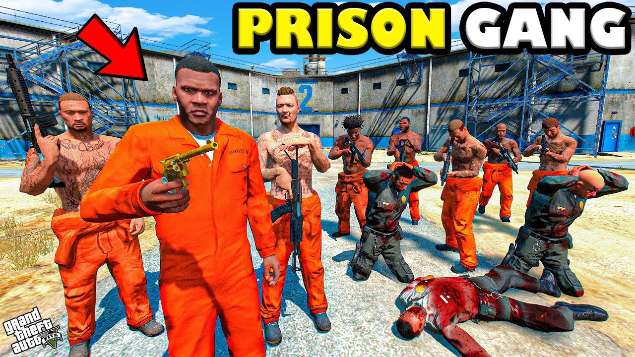 Franklin Becomes the Most Brutal Prison Gang Boss in GTA 5! 🔥💀 | SHINCHAN and CHOP