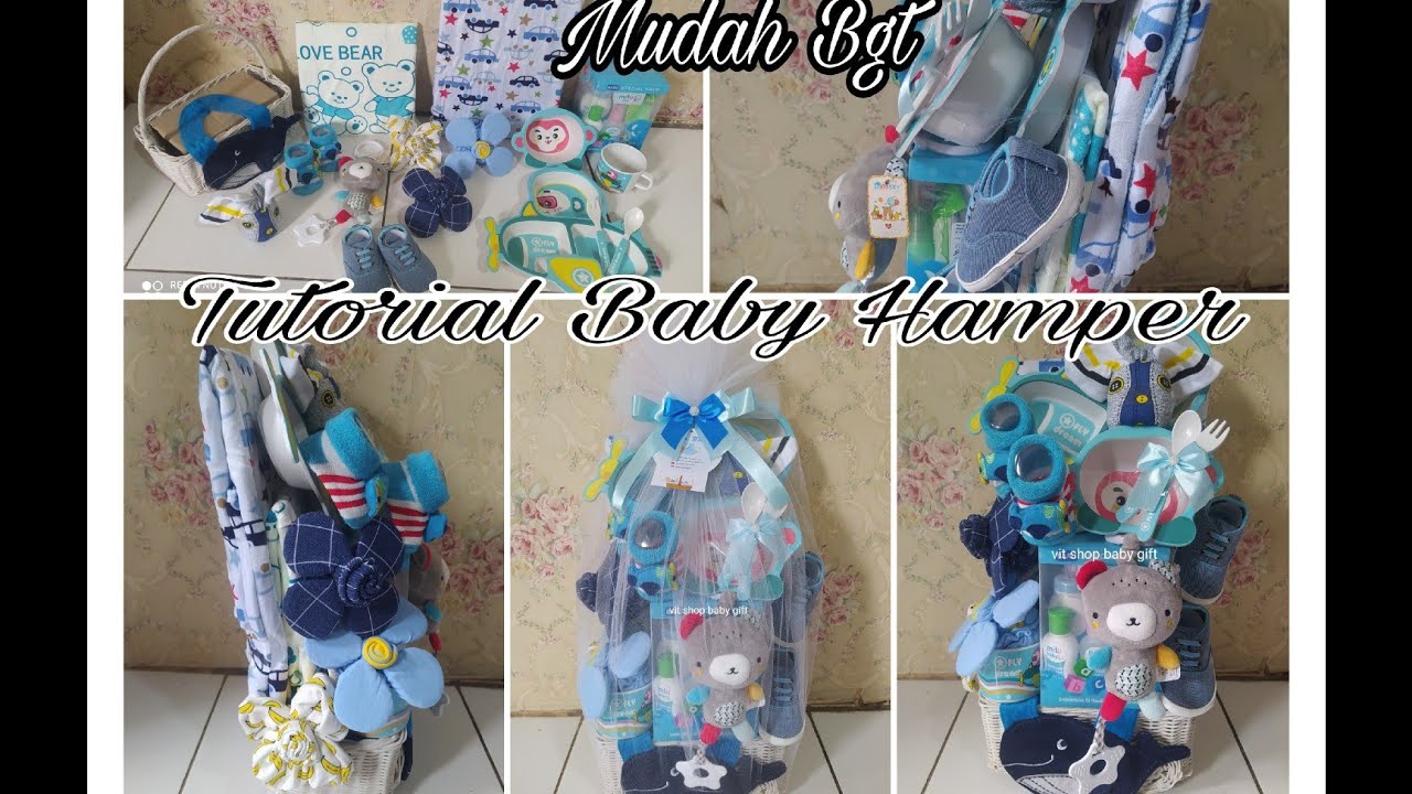 Tutorial Baby Hamper Premium Keranjang Rotan // DIY Baby Hampers Tutorials