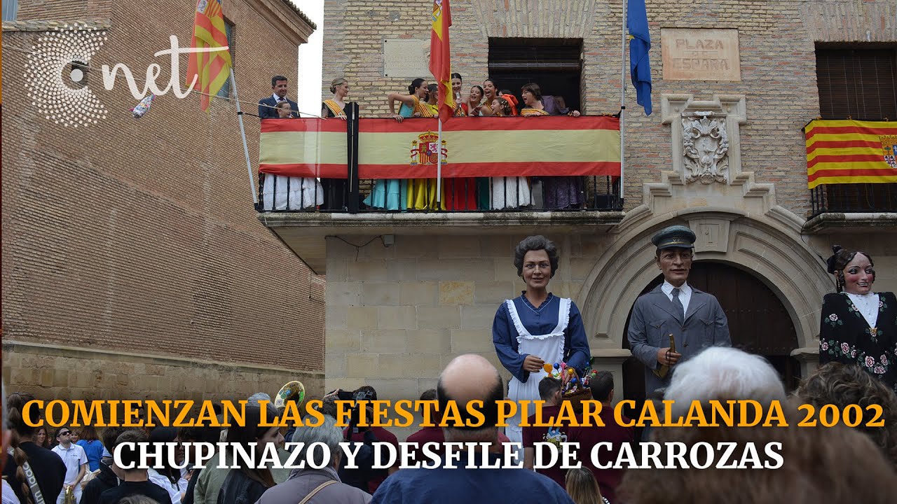 CHUPINAZO Y CARROZAS | Fiestas PILAR Calanda 2022
