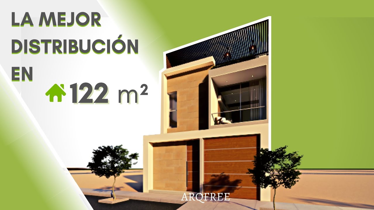 Diseño de vivienda en 122m2/La mejor distribución 🏡