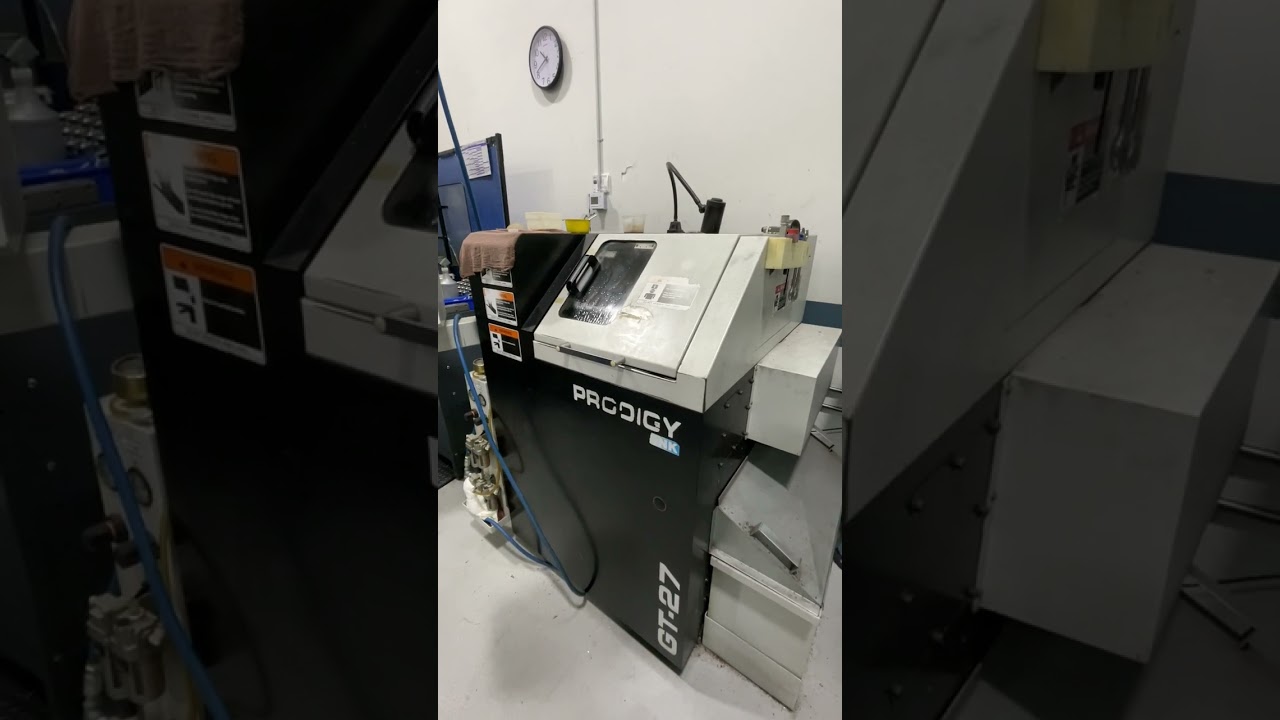 SNK PRODIGY MODEL GT-27 CNC GANG TOOL LATHE, MFG. 2006. With GE Fanuc Series oi Mate-TB CNC Control.