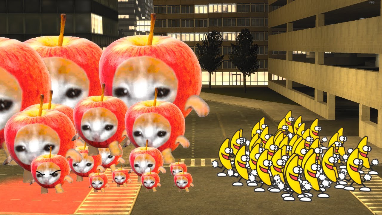 too much Banana and Apple Cat Nextbot... #gmod