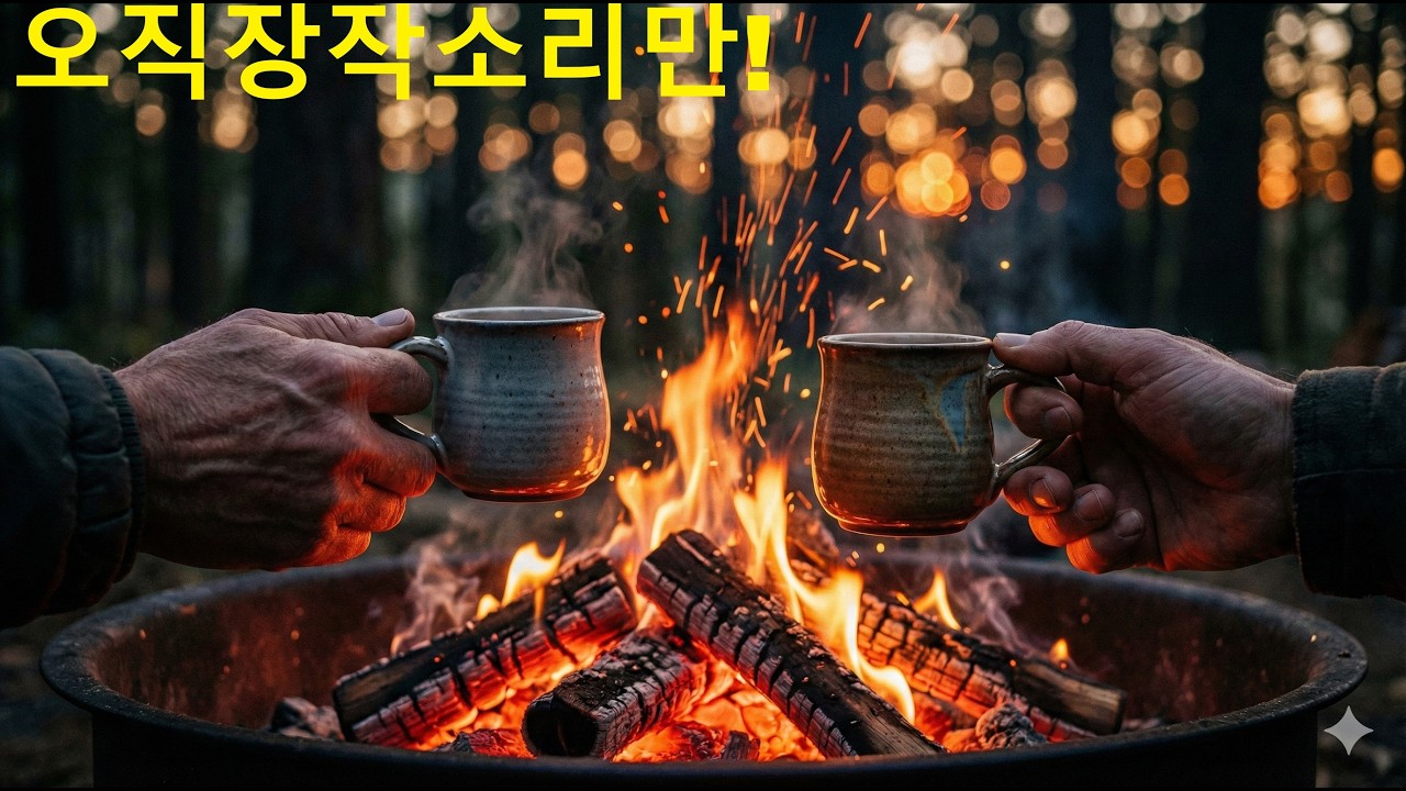 [4K 불멍] 캠핑장에 온 듯한 완벽한 불멍 ⛺ 아무 생각 없이 쉬어가는 수면/휴식/명상