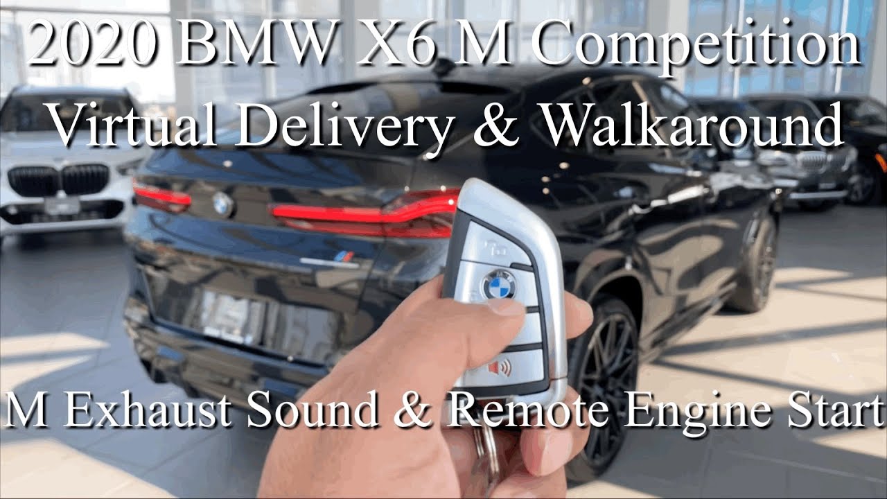 2020 BMW X6 M Competition Virtual Delivery Walkaround Remote Engine M Sport Exhaust Sound #SUmer416