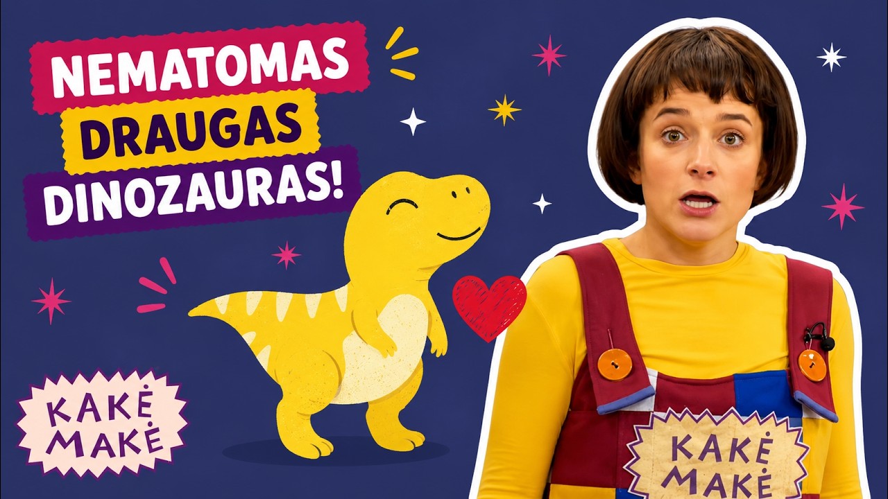 Kakė Makė ir nematomas draugas dinozauras. Ką pasakė Kakė Makė?