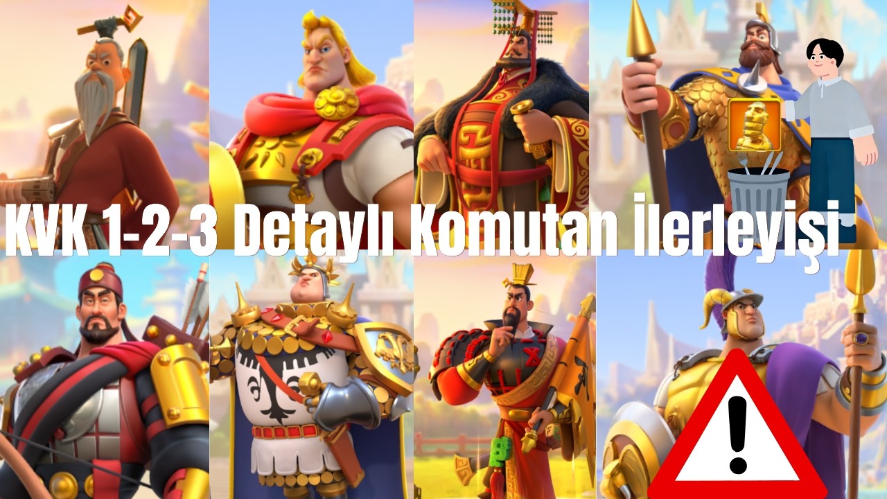 KVK 1 - 2 - 3 Komutan Rehberi - Hata Yapmayın | Rise Of Kingdoms