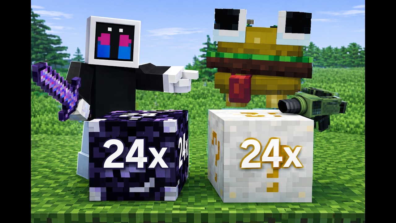 SİYAH VE BEYAZ LUCKY BLOCK VS'Sİ | Minecraft Türkçe