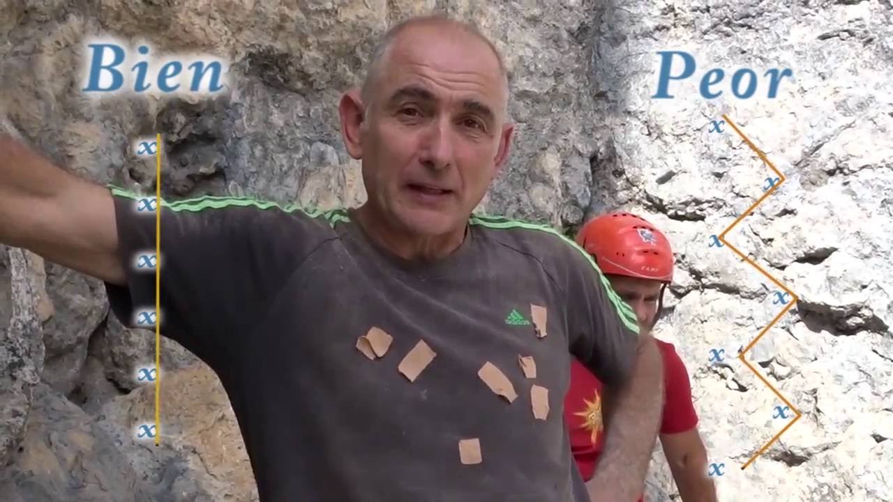 Como equipar vias de Escalada