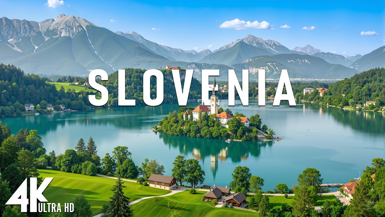 Slovenia 4K - From Lake Bled to the Soča River, Calm Alpine Piano Atmosphere | Relaxing Music