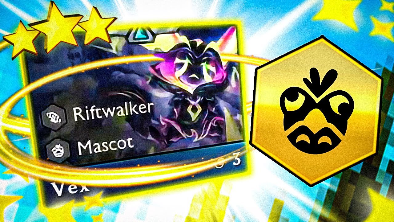 3 STAR VEX IS TOO BROKEN!! 6 MASCOT TEAM COMP  | Teamfight Tactics Set 8.5