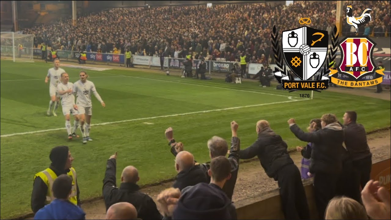 CRUNCH CLASH AT TOP OF TABLE AS PORT VALE GO LEVEL WITH BRADFORD!