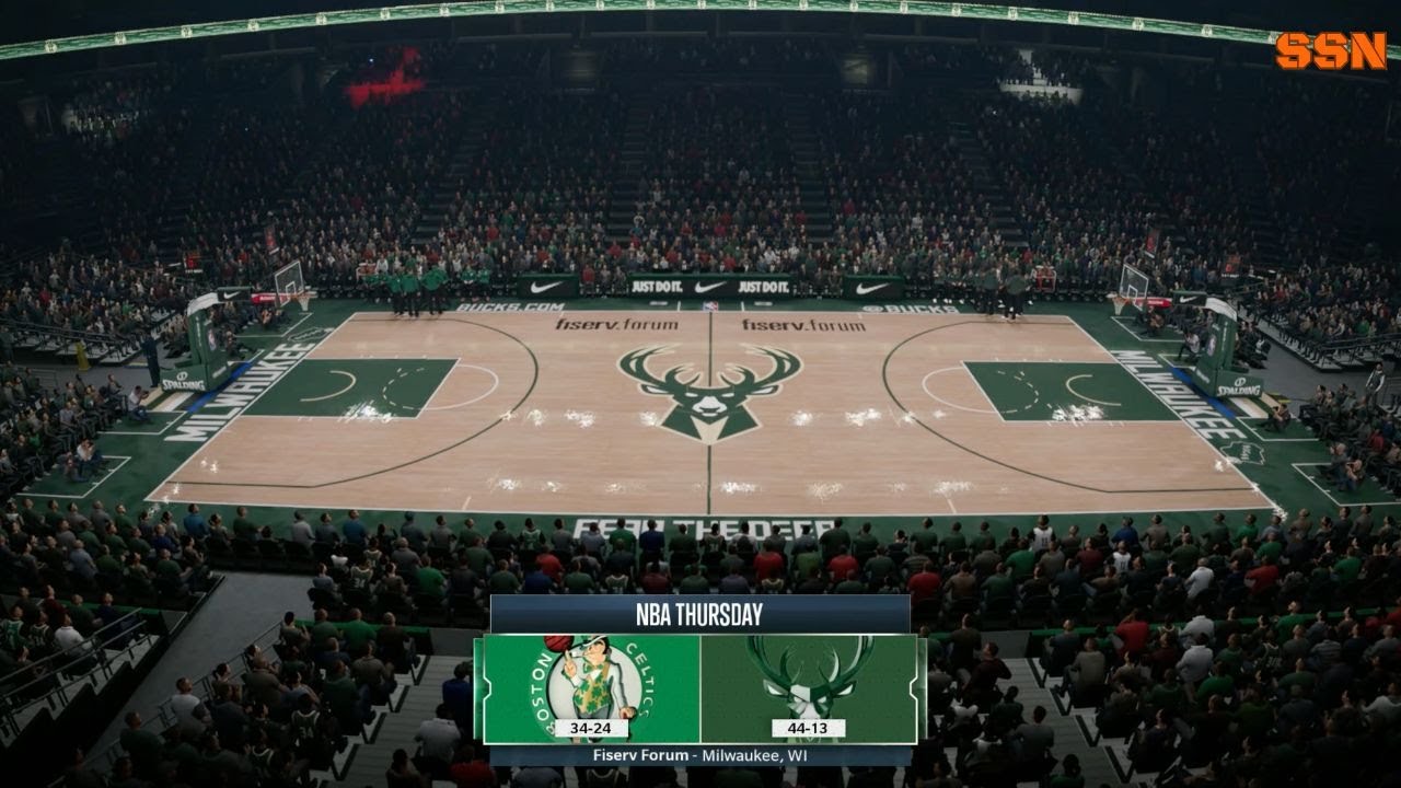 NBA Live 19- Boston Celtics (34-24) vs Milwaukee Bucks (44-13)