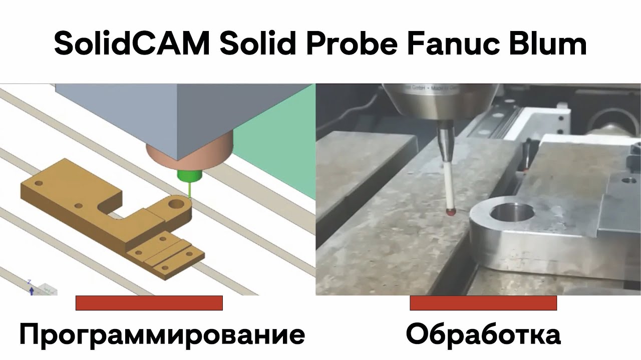 Датчик Измерение SolidCAM Solid #probes  Fanuc Blum