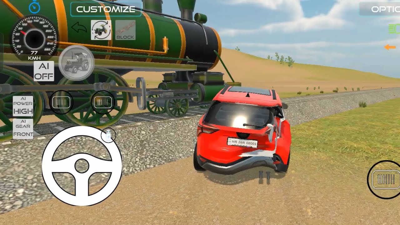 #3dgameplay video #train vs #Car #challenge 🚝🚝vs 🚗🚗💯💯😯😯💯💯🚗🚞💯