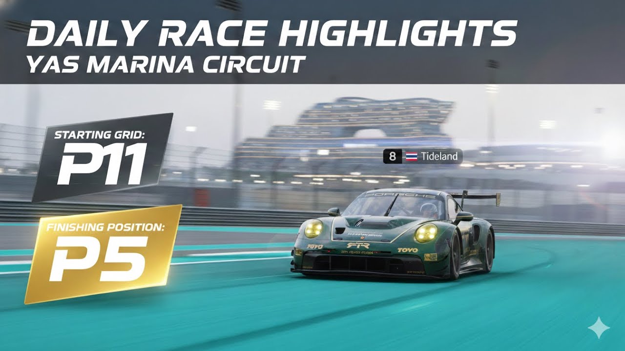 Gran Turismo 7 l Porsche 911 GT3 l Yas Marina Circuit | การแข่งขันรายวัน 5/02/69