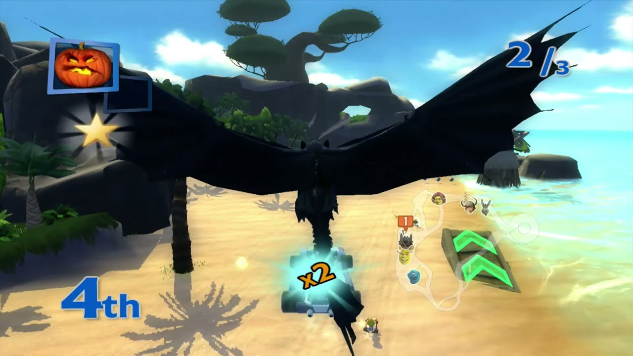 [Xbox 360] DreamWorks Super Star Kartz - Circuit: Wind Cup 150CC - Toothless