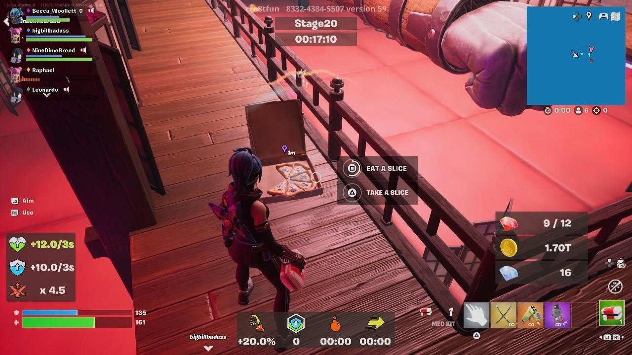 Fortnite | NARUTO X TMNT | Sakura Haruno & Sasuke Uchiha  (Feat Leonardo & Raphael) Gameplay Part 1