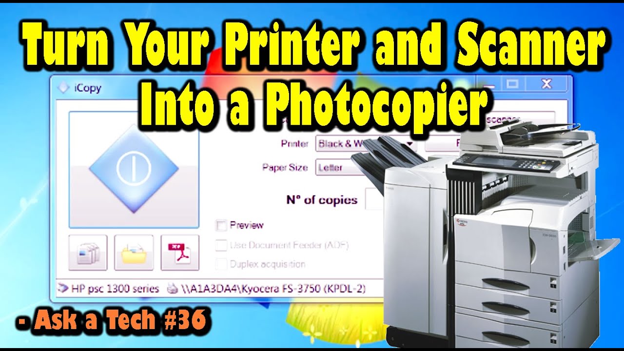 Turn Your Printer and Scanner Into a Photocopier - Ask a Tech #36