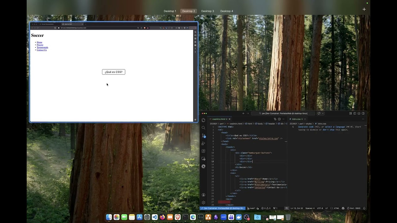CSS Implementando Layout y Header con Navbar