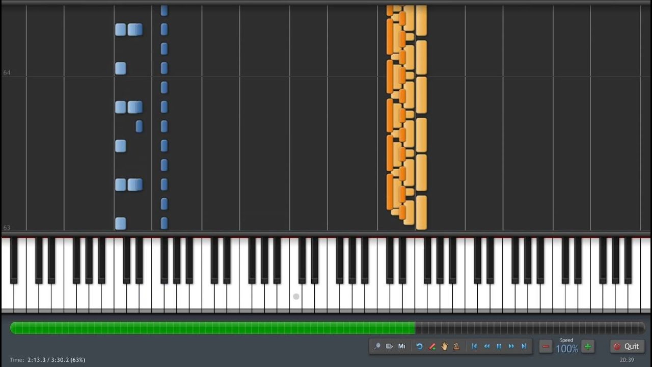 Another One Bites The Dust Queen [Synthesia 100% speed] + Download MIDI