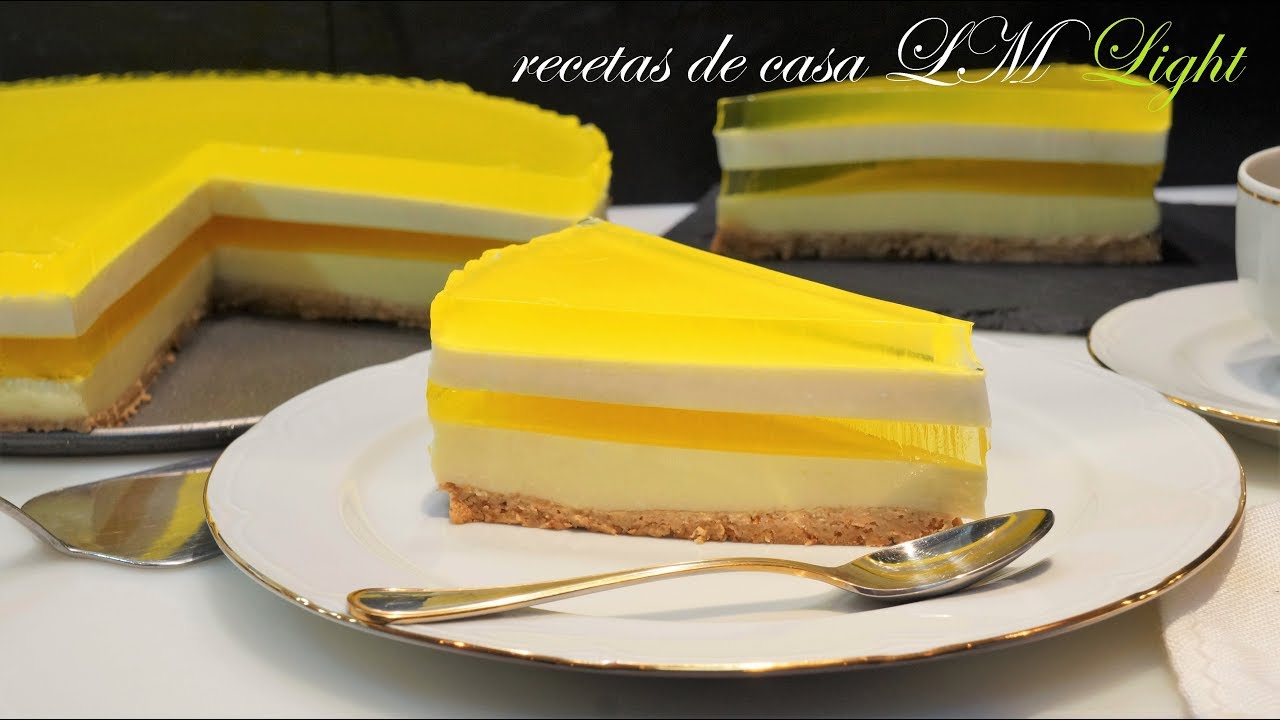CHEESECAKE LIGHT DE LIMÓN SIN AZÚCAR Y SIN HORNO