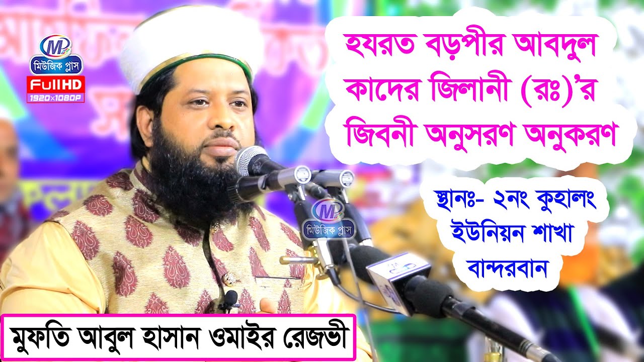 বড়পীর আবদুল কাদের জিলানী (রঃ)’র জিবনী অনুসরণ ও অনুকরণ । মুফতি আবুল হাসান ওমাইর রেজভী Music plus waz