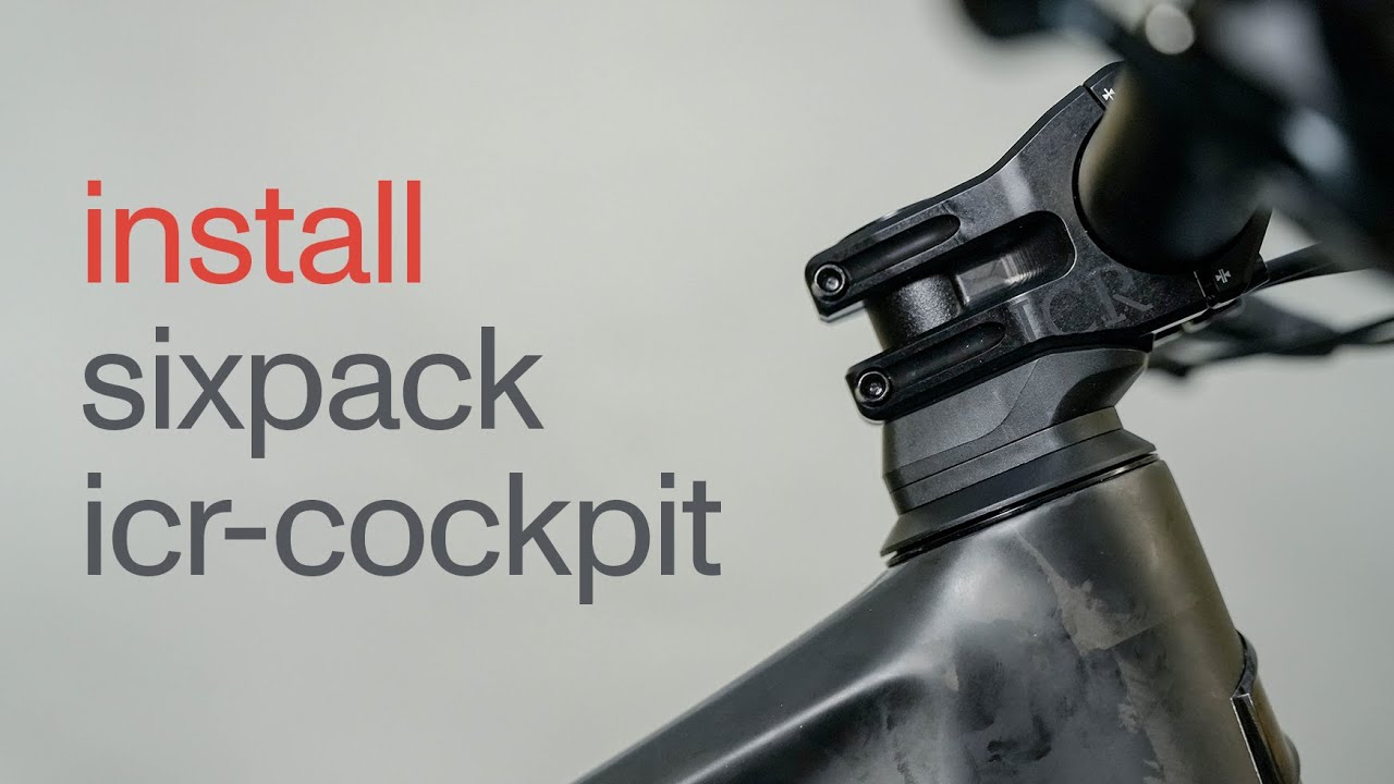 Montage sixpack icr cockpit für integrierte kabelführung