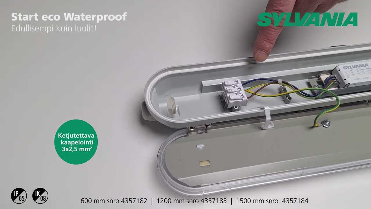 Teollisuusvalaisin Start eco Waterproof IP65