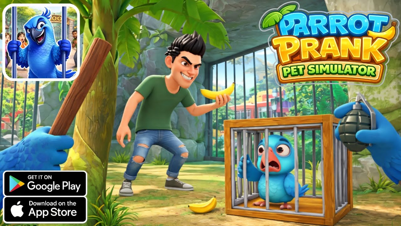 🦜 Parrot Prank: Pet Simulator – Become a Naughty Parrot & Prank Everyone 🤣🔥