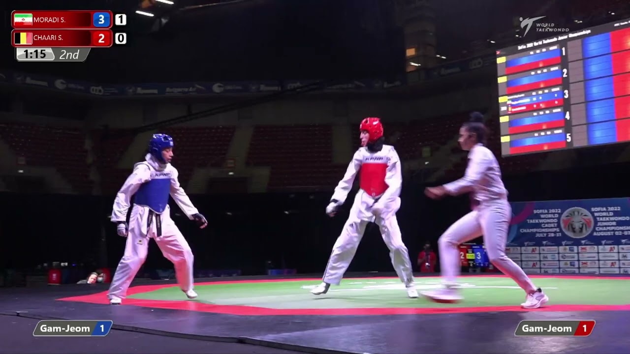 338 F Women  63kg IRI MORADI S  BEL CHAARI S