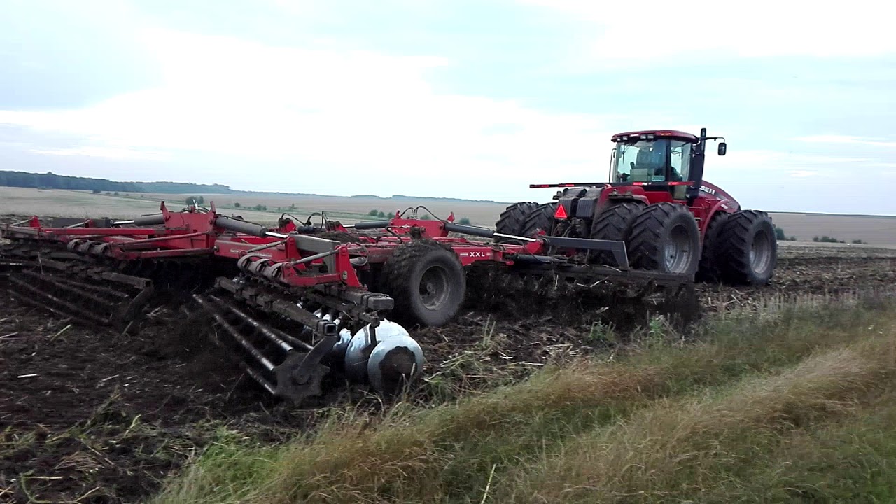 Трактор Case IH Steiger 500 TITAN MAGHINERY с  дисковой бороной XXL 20.07.2018