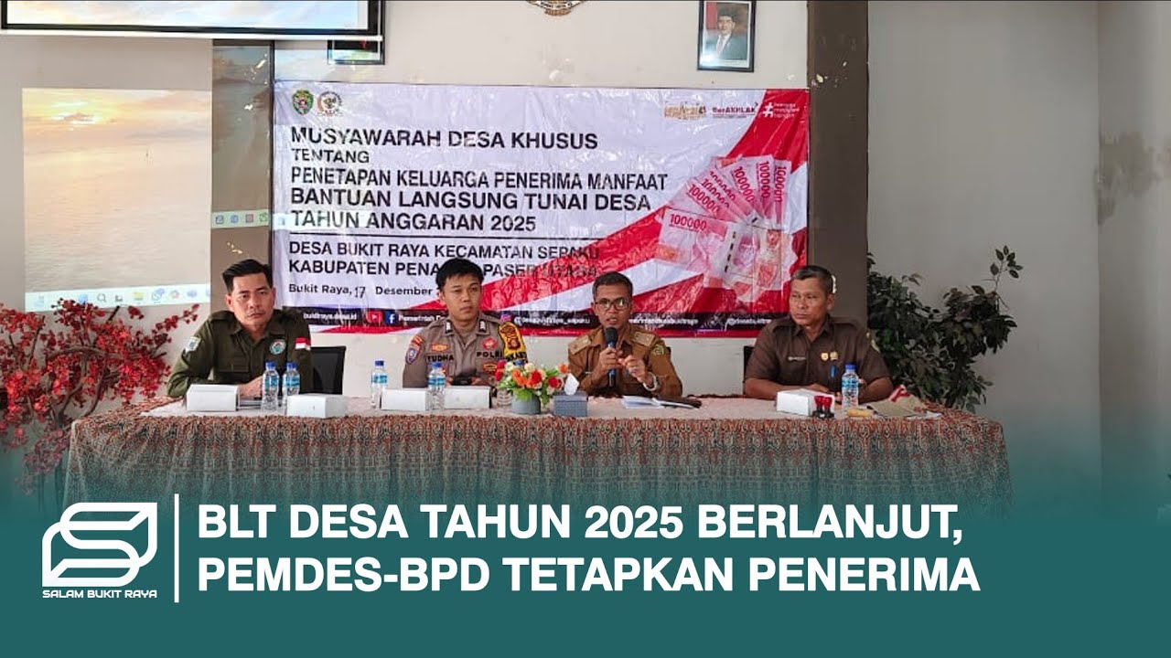 BLT Desa Tahun 2025 Tetap Berlanjut, BPD Gelar Musdesus Penetapan Keluarga Penerima Manfaat