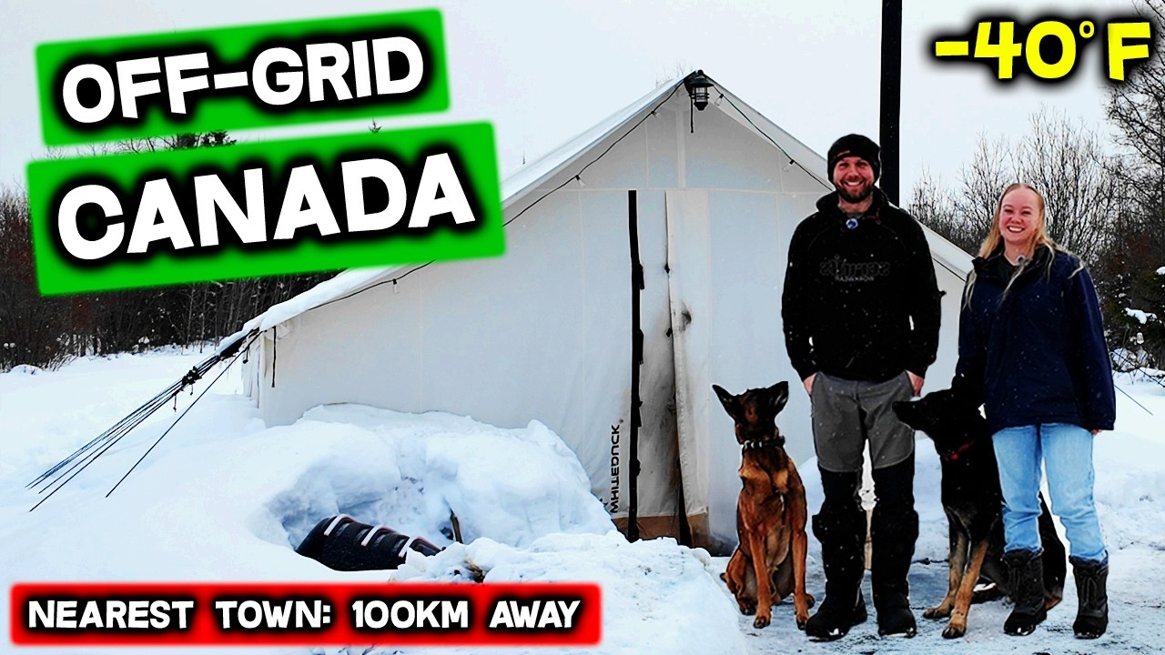 They Live Off The Grid In A Tent Deep In Canada's Wilderness