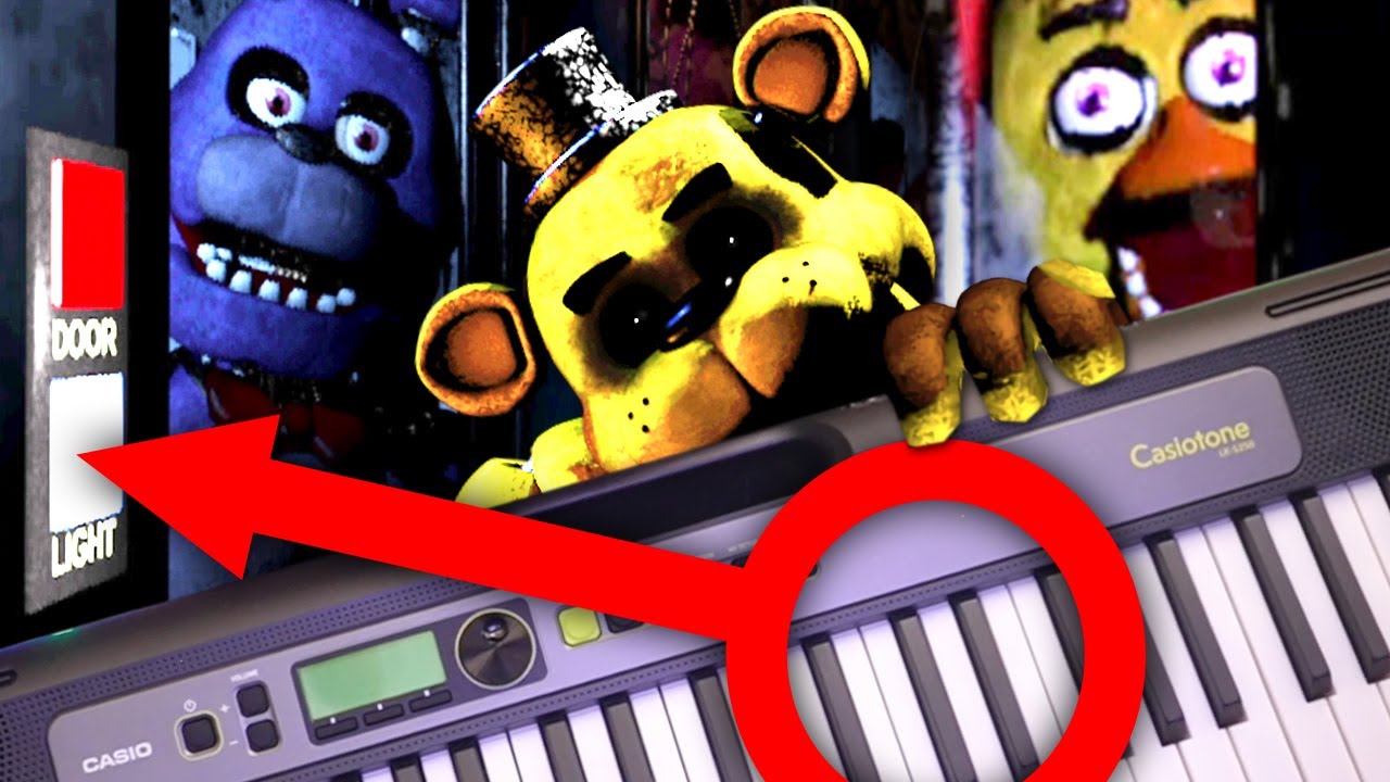 ME PASO FNAF 1 con UN TECLADO DE PIANO