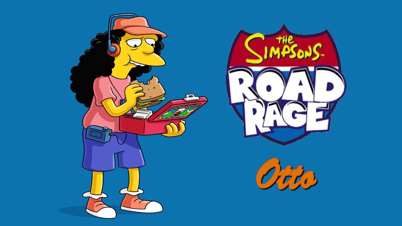 All Otto Voice Clips • The Simpsons Road Rage • All Voice Lines • Funny • 2001