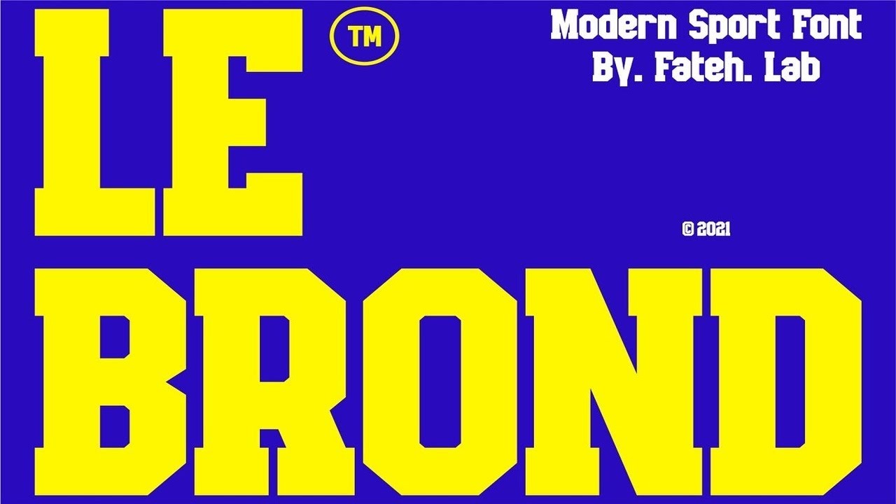 Le Brond | Modern Sport Font Font Free Download