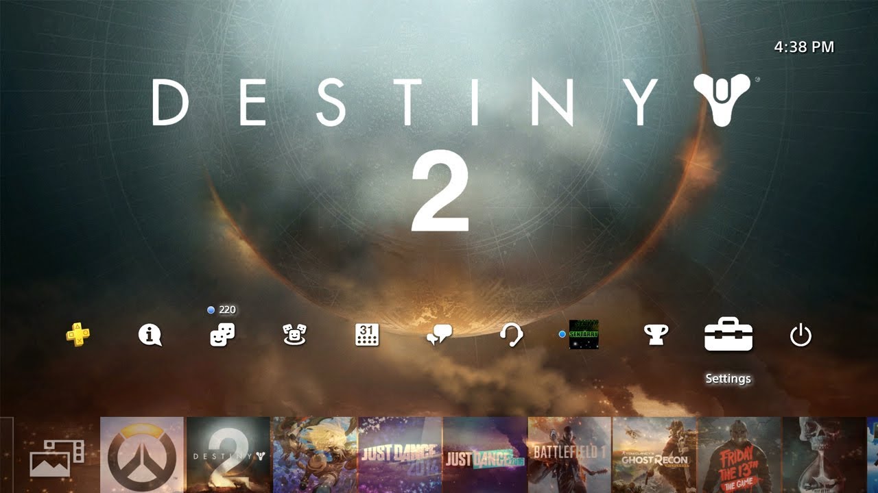 Destiny 2 Countdown to Launch Dynamic Theme (PS4 Limited Time Exclusive)
