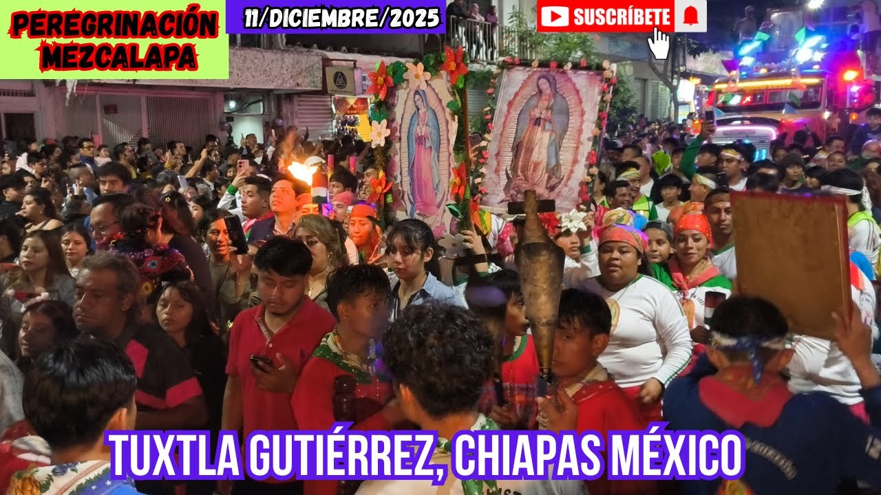 Antorcha Mezcalapa en la Parroquia de la Virgen de Guadalupe 2025 Tuxtla Guti&eacute;rrez, Chiapas