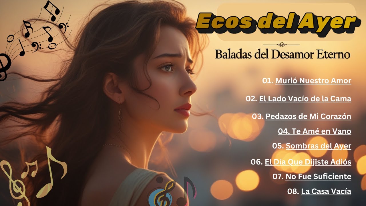 “Mix Ecos del Ayer – Baladas del Desamor Eterno” #BaladasRománticas #BaladasDelDesamor